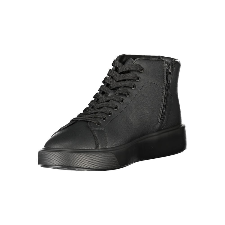 Nero Polyurethane Men Sneaker