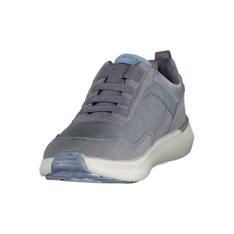 Blue Polyester Men Sneaker