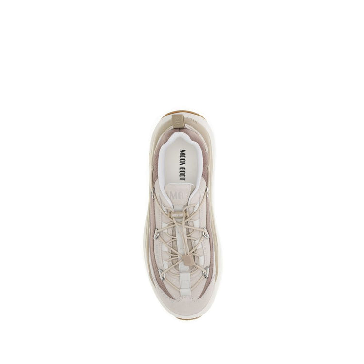 Cream Calf Leather Bos Taurus Athletic Sneakers