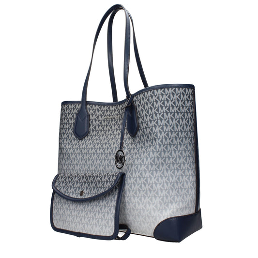 Blue Fabric Shoulder Bag