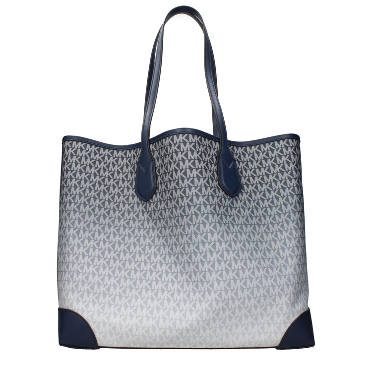Blue Fabric Shoulder Bag