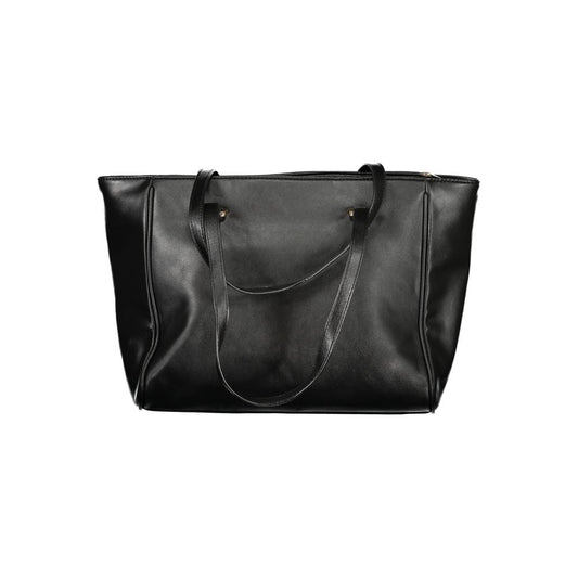 Black PVC Women Handbag
