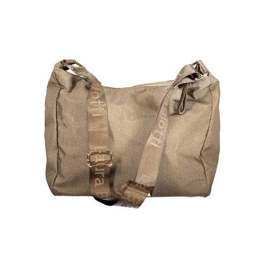 Beige Polyester Women Handbag