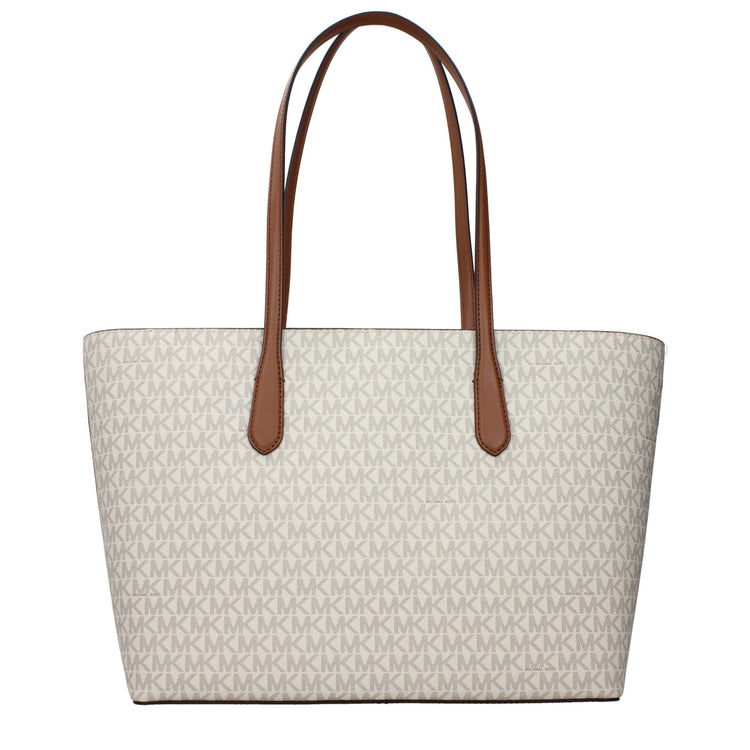Beige Fabric Shoulder Bag
