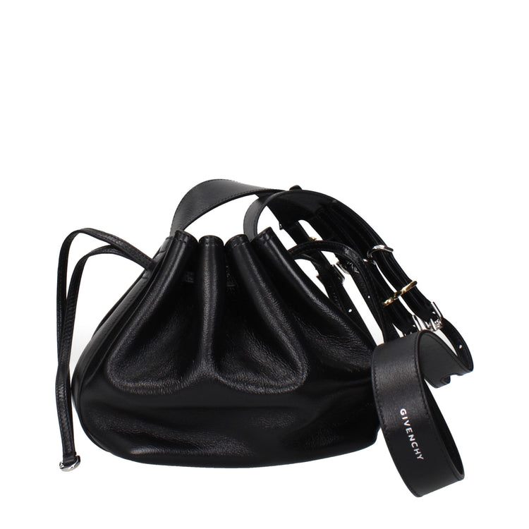 Black Leather Crossbody Bag