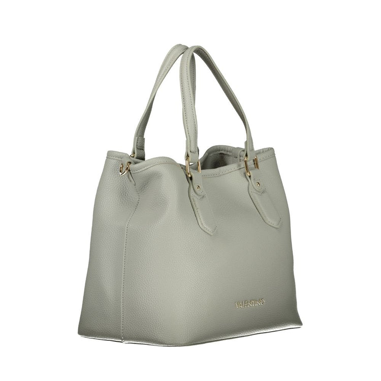 Grigio Polyurethane Women Handbag