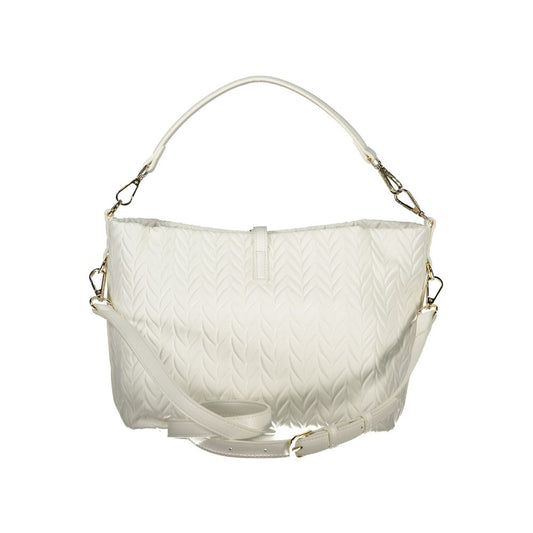 Bianco Polyurethane Women Shoulder Bag