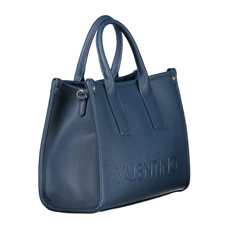 Blu Polyurethane Women Handbag