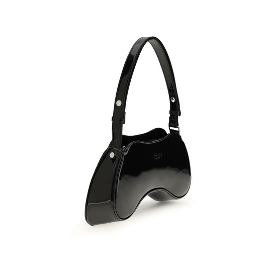 Black Polyethylene Shoulder Bag