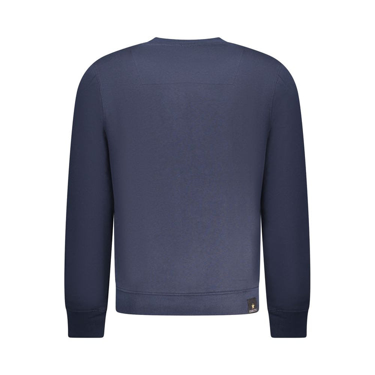 "Blu Cotton Men Sweatshirt"