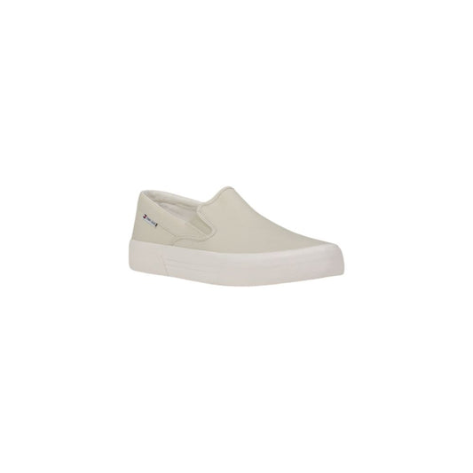 Beige Recycled Cotton Slip-On Loafers