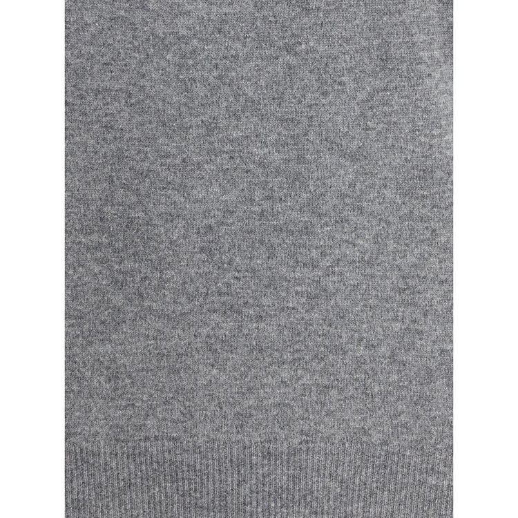 Gray Merino Wool Turtleneck