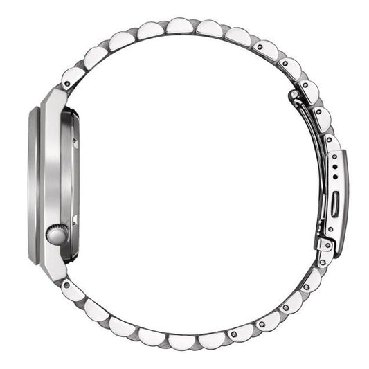 Gray Stainless Steel Dress Watch