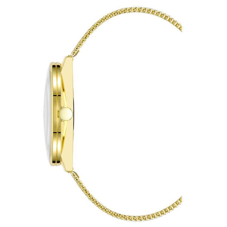 Gold Stainless Steel Dress Watch