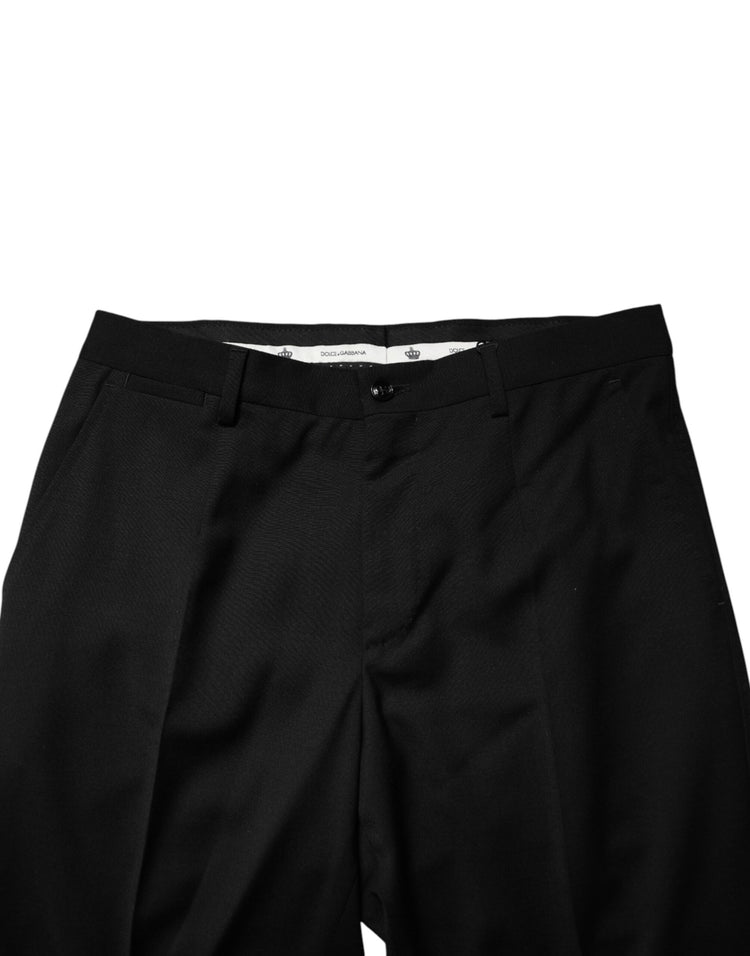 Black Wool Formal Dress Men Trouser Pants