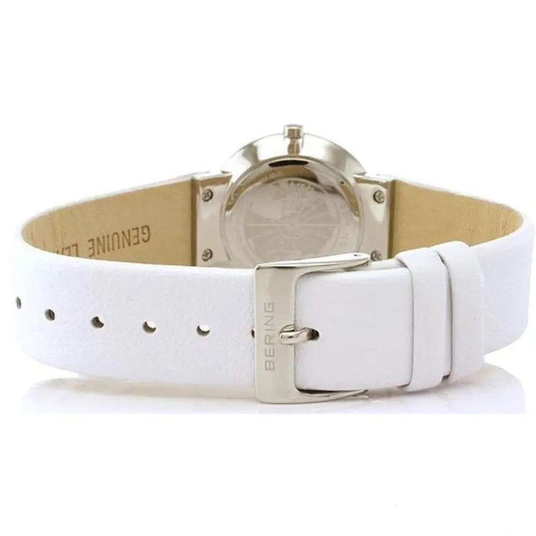 White Fur Dress Watch