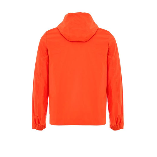 Orange Polyester Shell Jacket