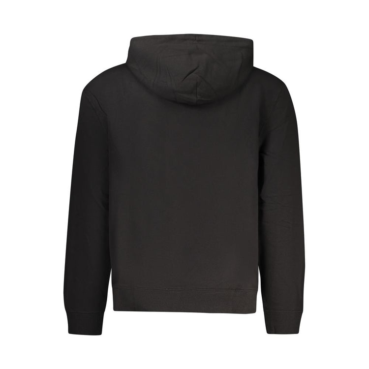 Black Cotton Men's Sweatshirt