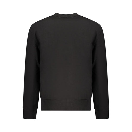 Black Cotton Men's Sweatshirt