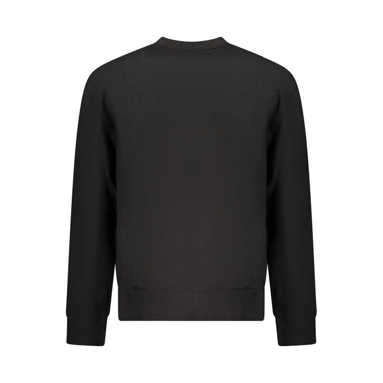 Black Cotton Men's Sweatshirt