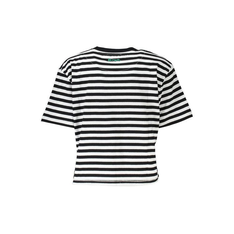 Black Cotton Women T-Shirt