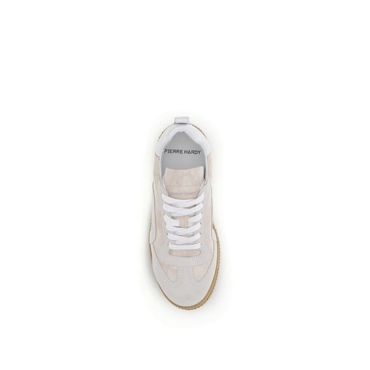 Cream Calf Leather Bos Taurus Low Top Sneakers