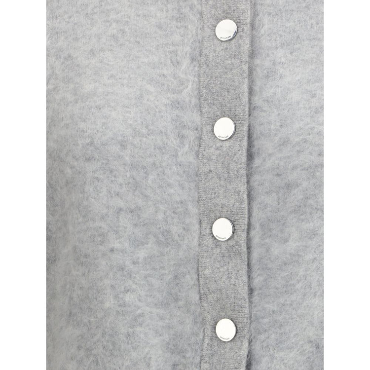 Gray Cashmere Cardigan