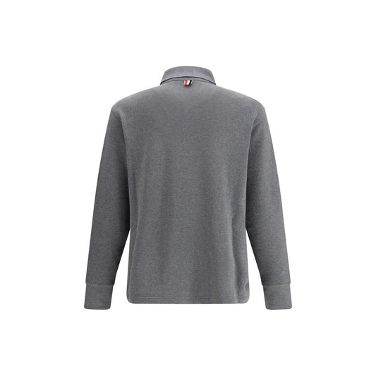 Gray Cotton Polo Shirt