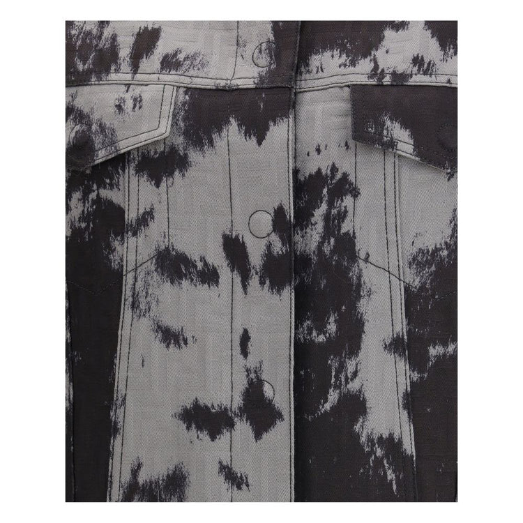 Black Cotton Denim Jacket