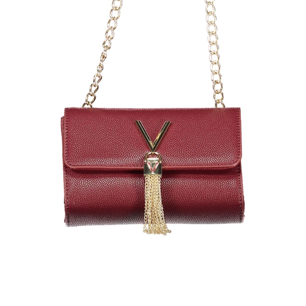 Rosso Polyurethane Women Handbag