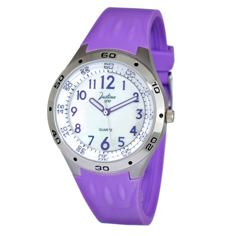 Purple Rubber Bracelet Watch