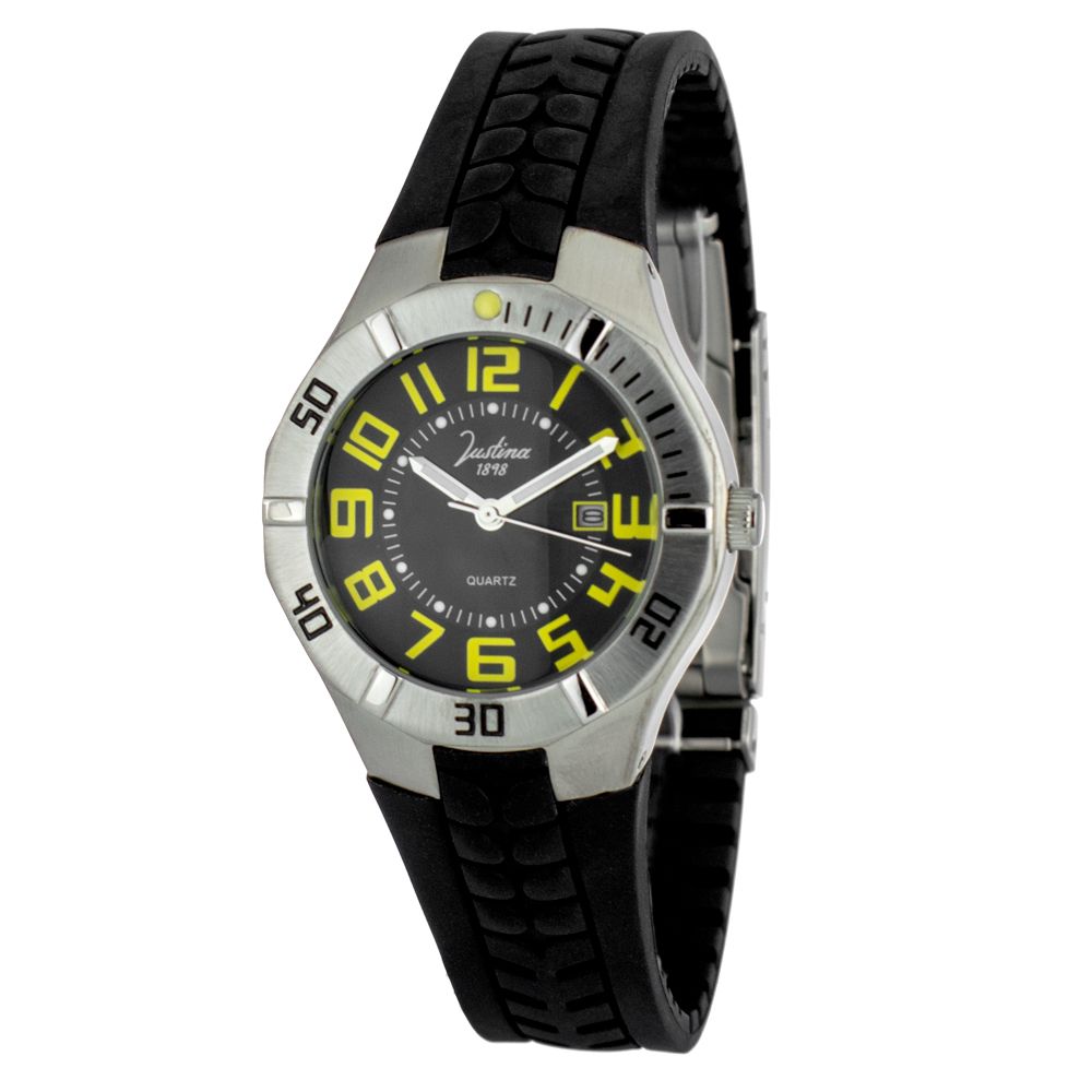 Black Rubber Sport Watch