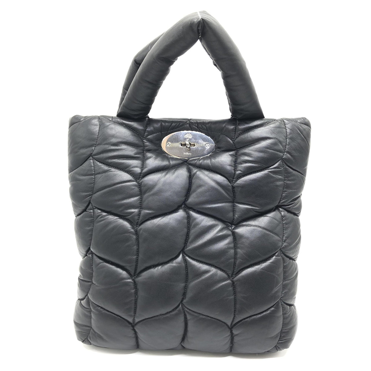 Black Leather Big Softie Tote Bag
