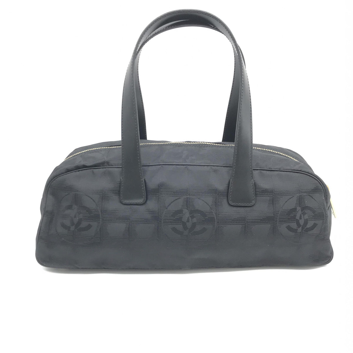 Black Nylon Travel Handbag