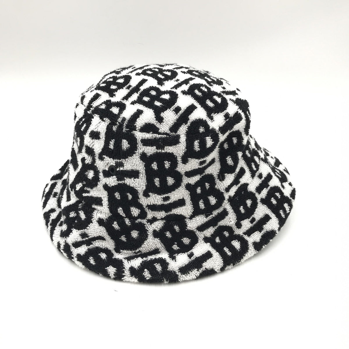 Burberry Cotton Monogram Jacquard Towel Bucket Hat