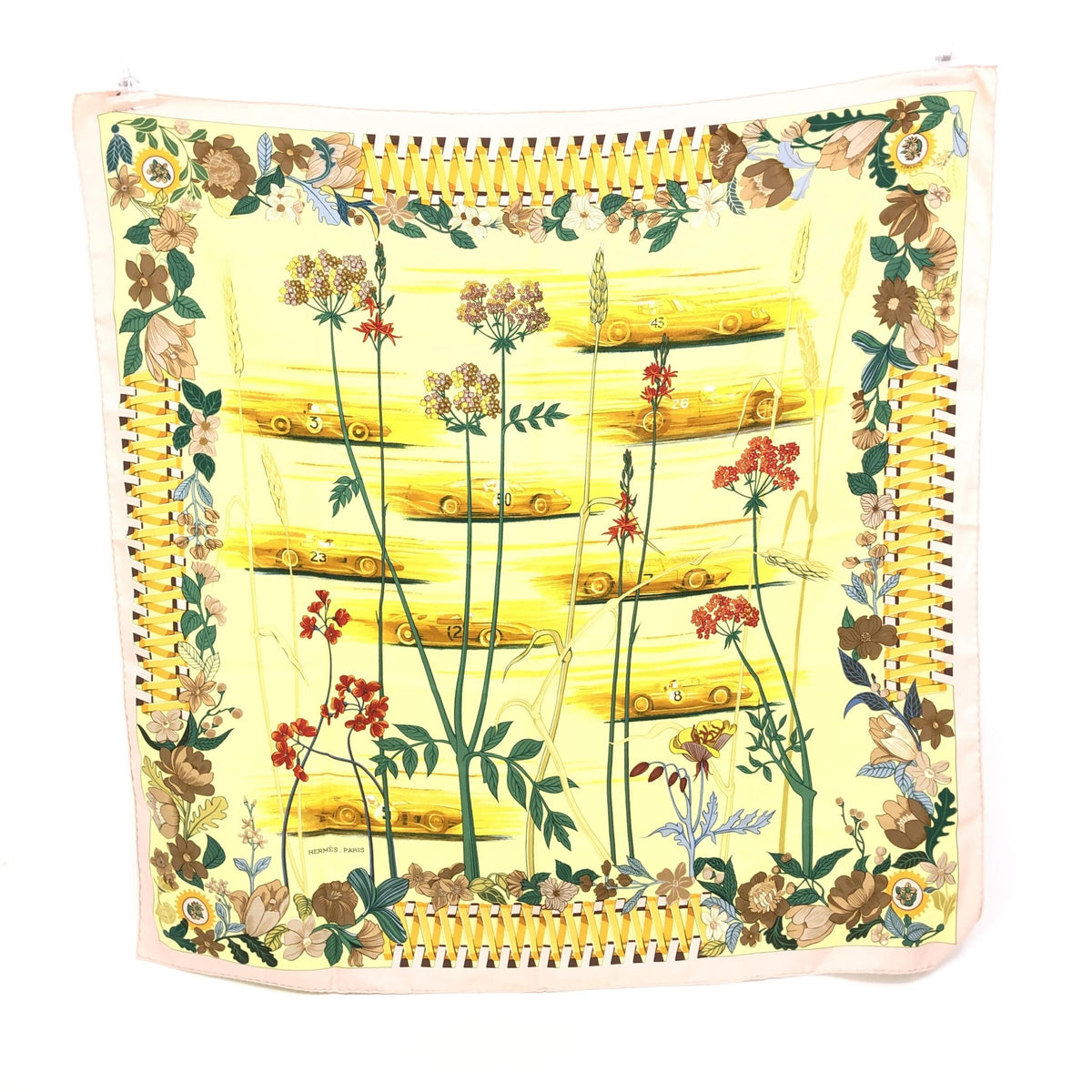 Colorful Silk Floral Scarf