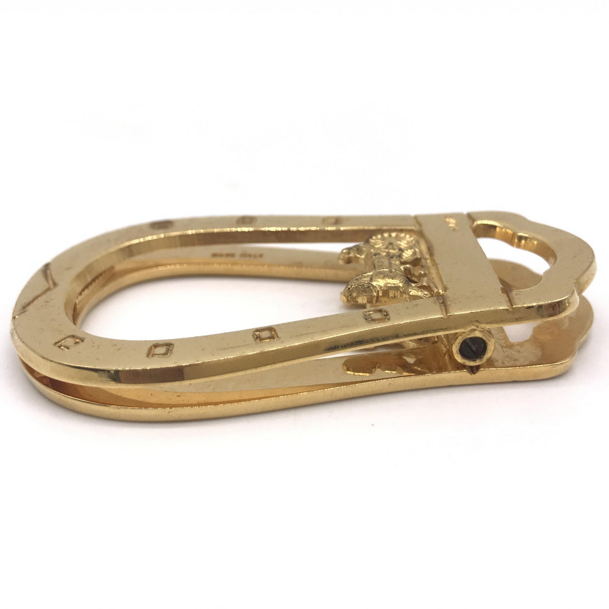 Equestrian Design Money Clip, Gold Plated