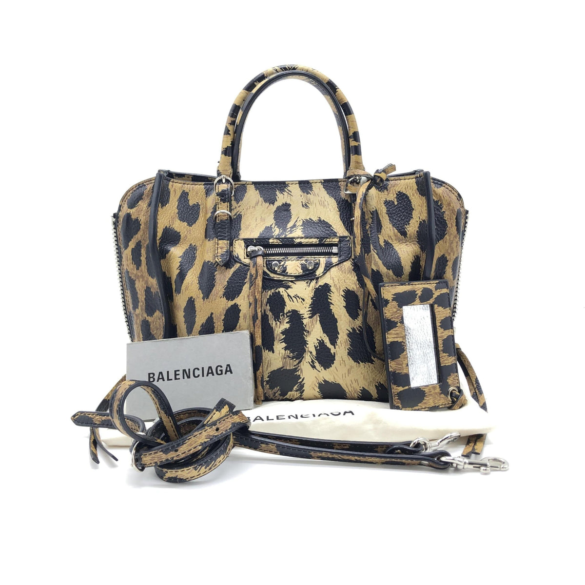 Mini Leopard Print Classic City Bag