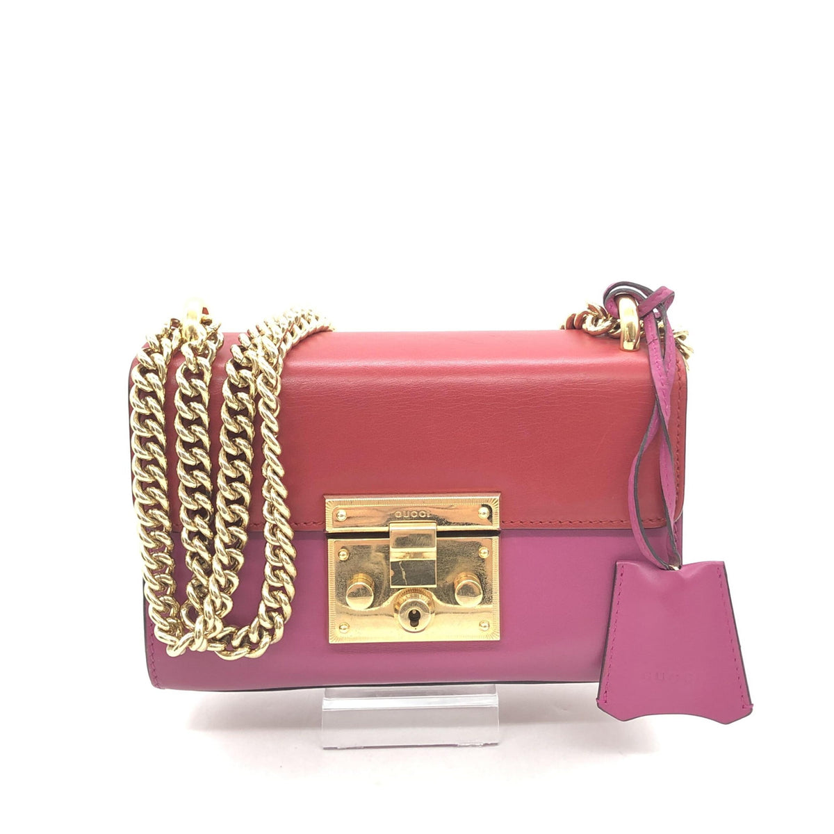 Padlock Crossbody Shoulder Bag In Pink