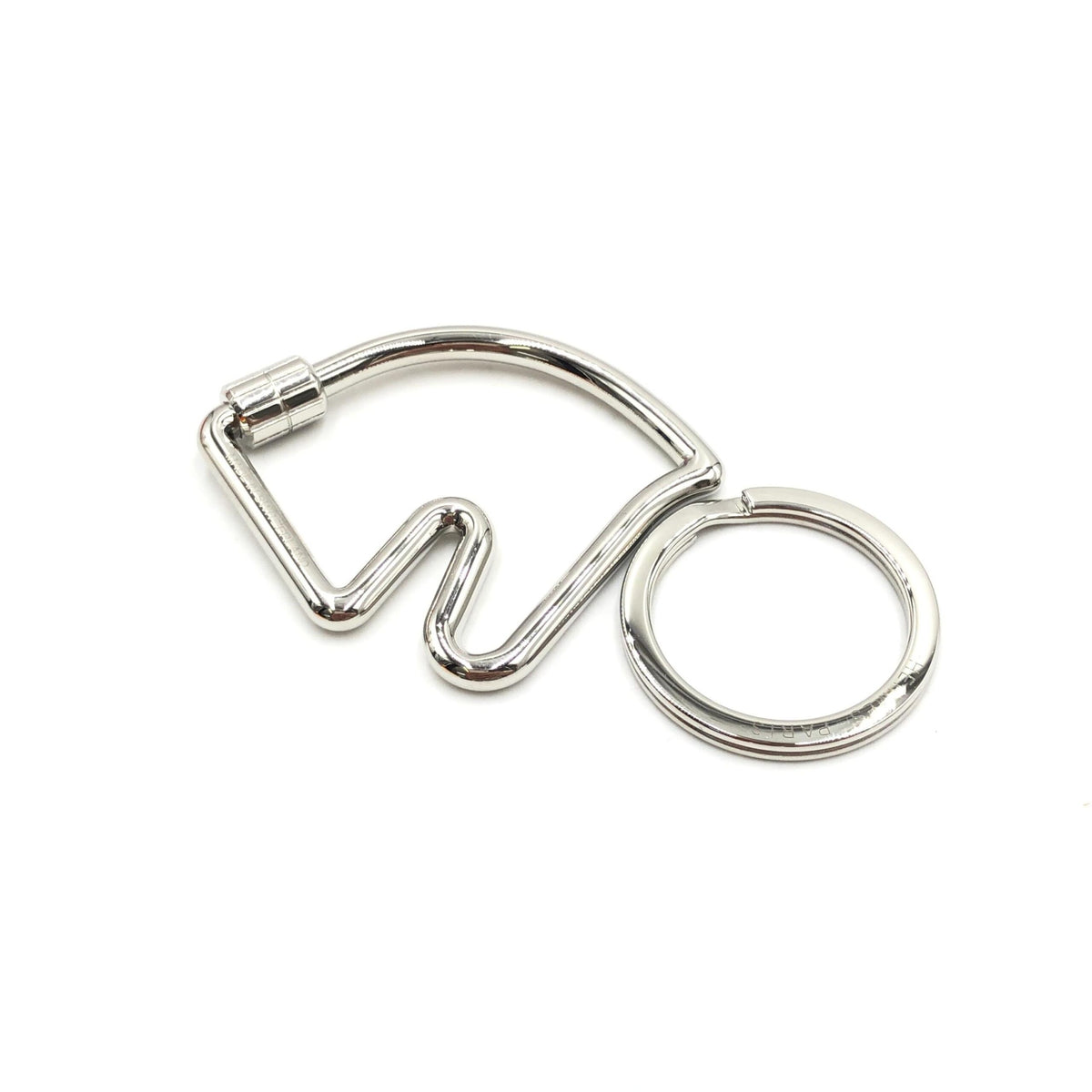 Palladium Cheval Key Ring Design