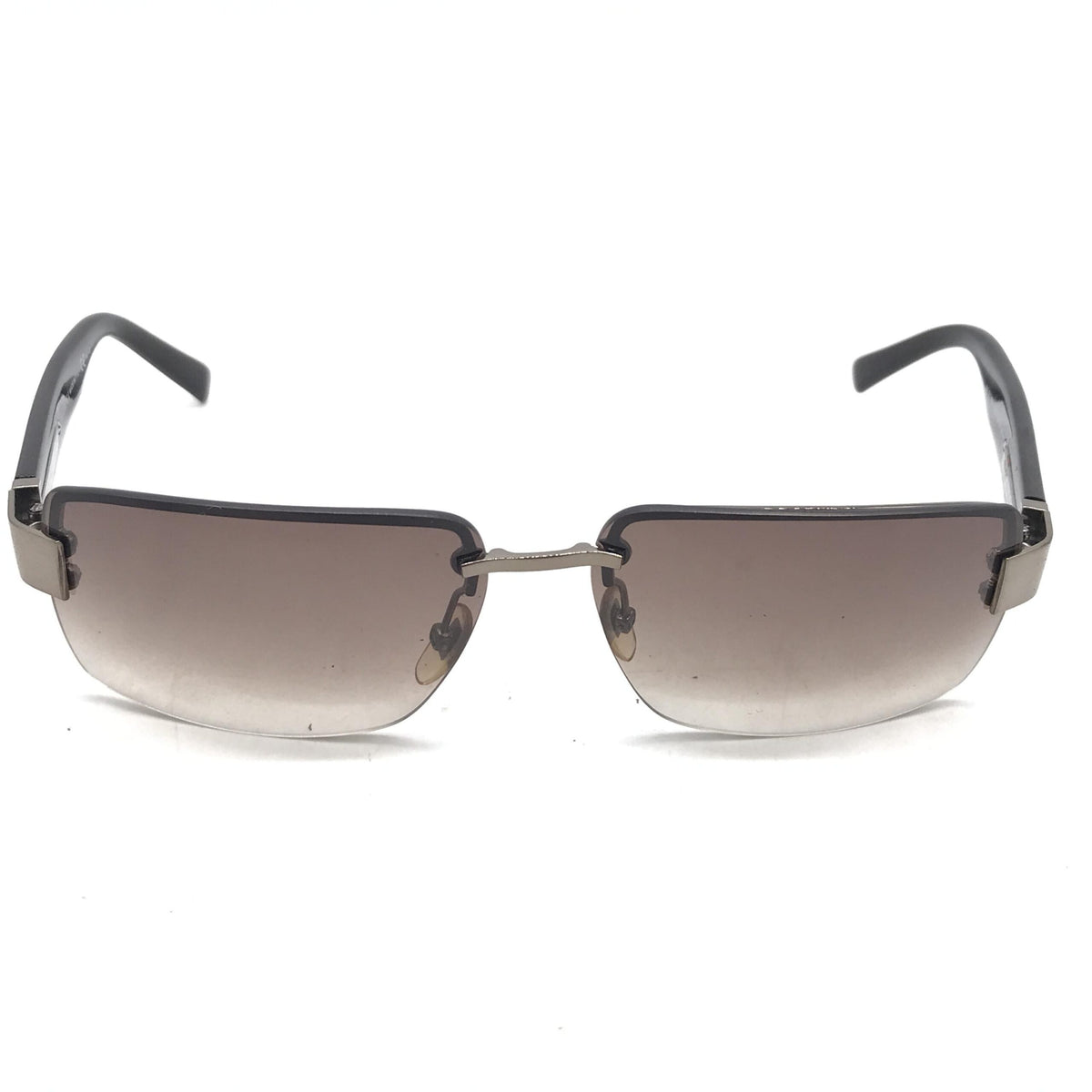 Rimless Sunglasses With Gradient Brown Lenses