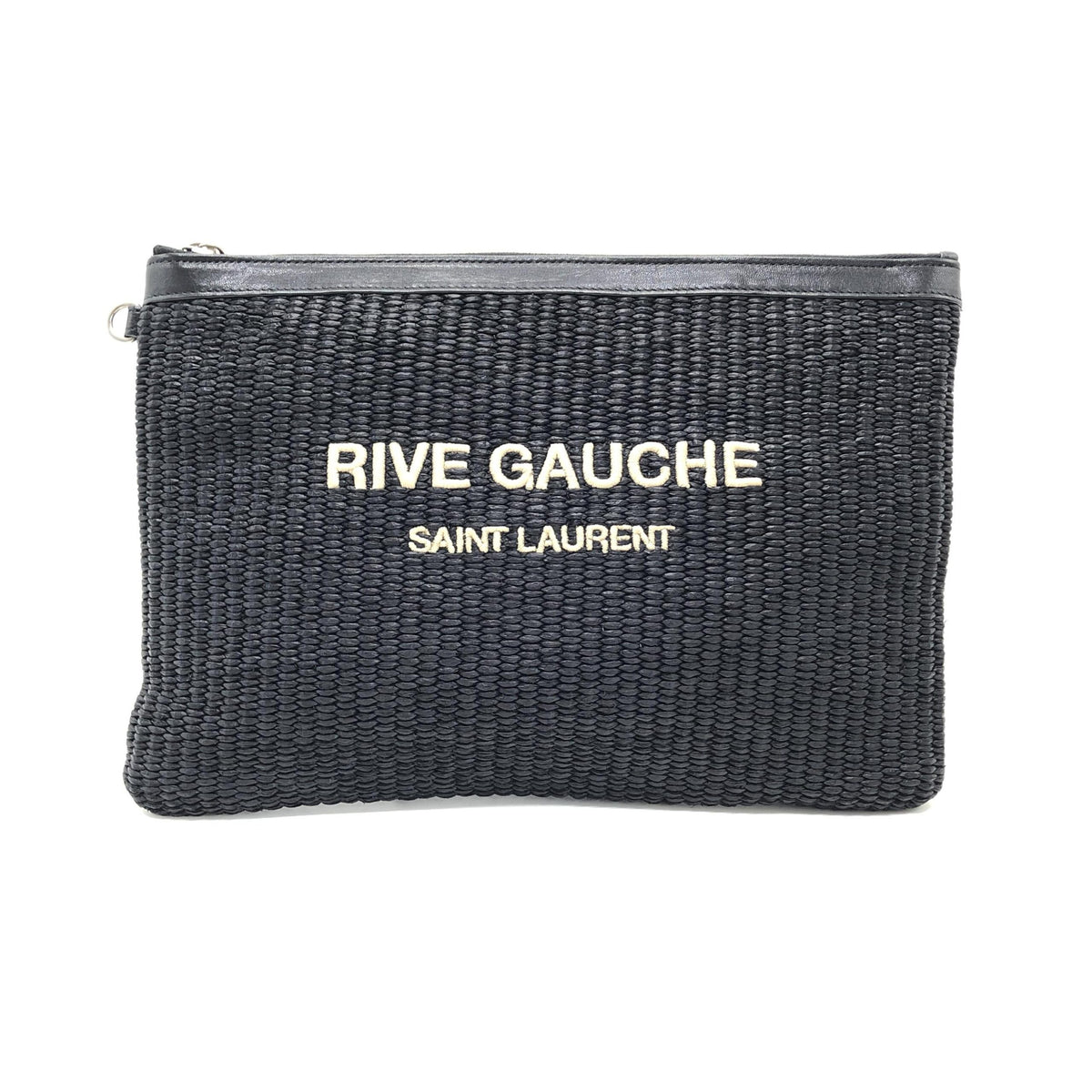 Rive Gauche Zipped Pouch In Black