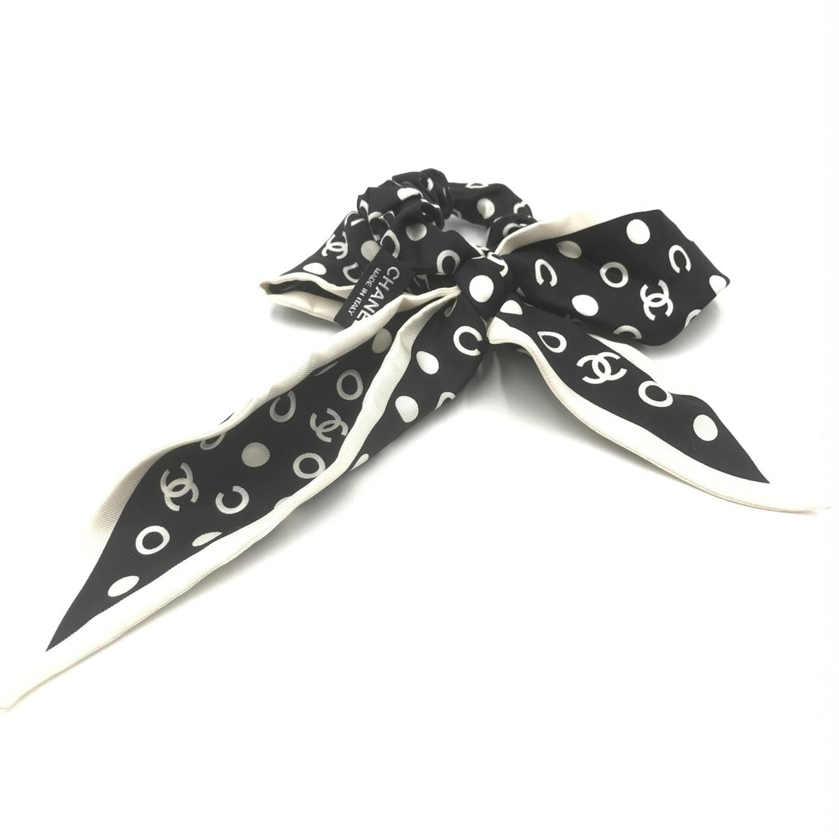 Silk Polka Dot Twilly Hair Accessory