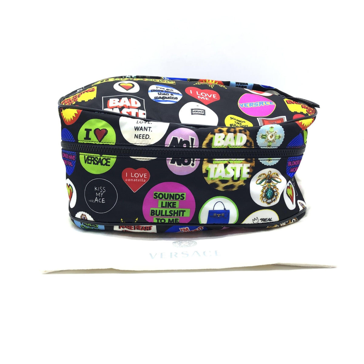 Versache Nylon Travel Stamp Vanity Pouch