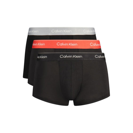 Black Cotton Men's Boxer Short