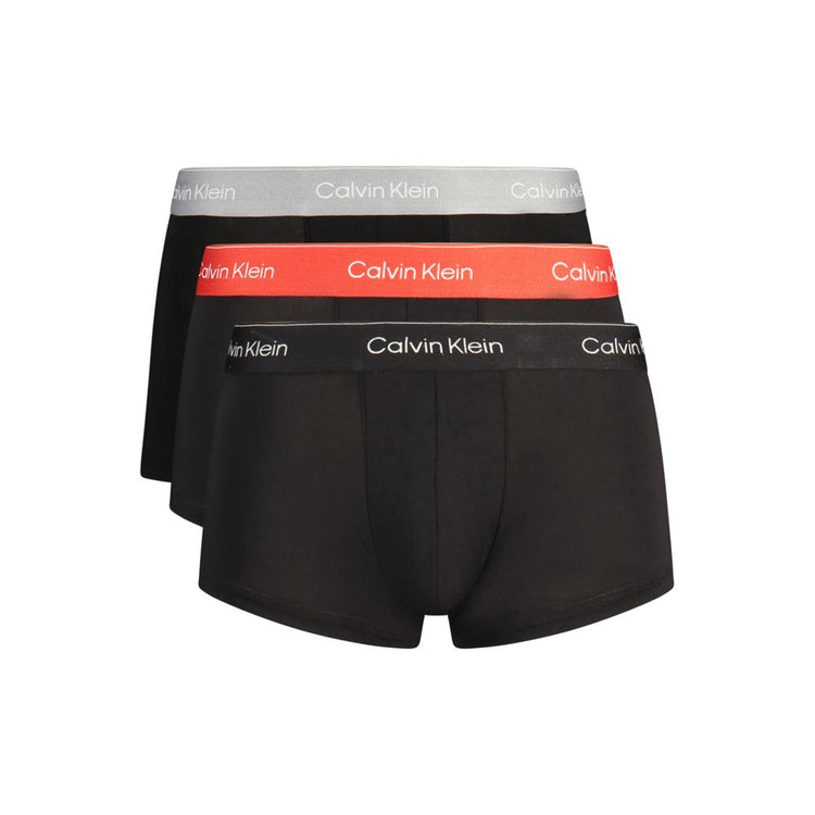 Black Cotton Men's Boxer Short