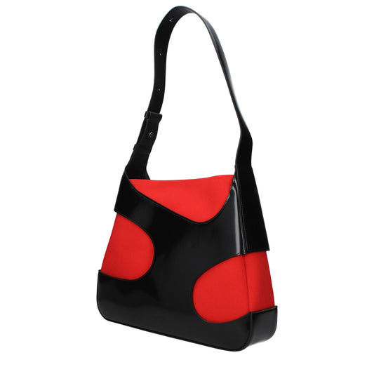 Black Fabric Shoulder Bag