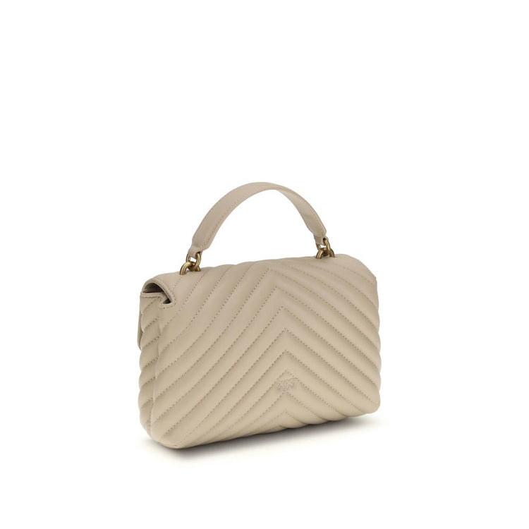 Beige Calf Leather Bos Taurus Handbag