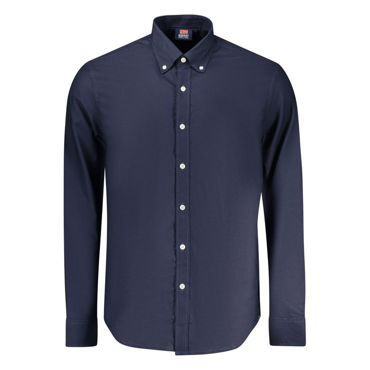 Blu Cotton Male Shirt
