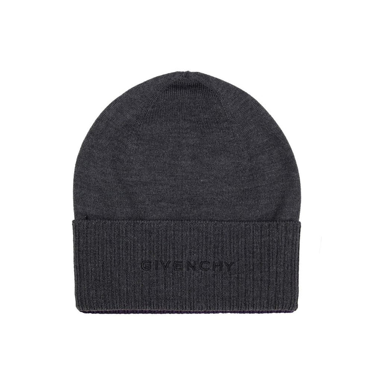 Gray Wool Beanie